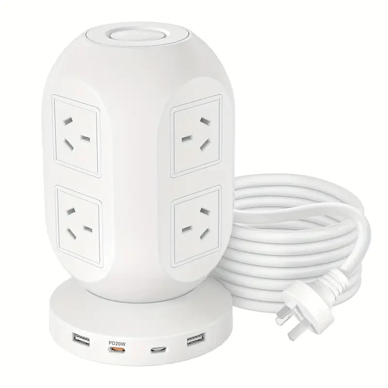 12-in-1 Tower Surge Protector Power Strip