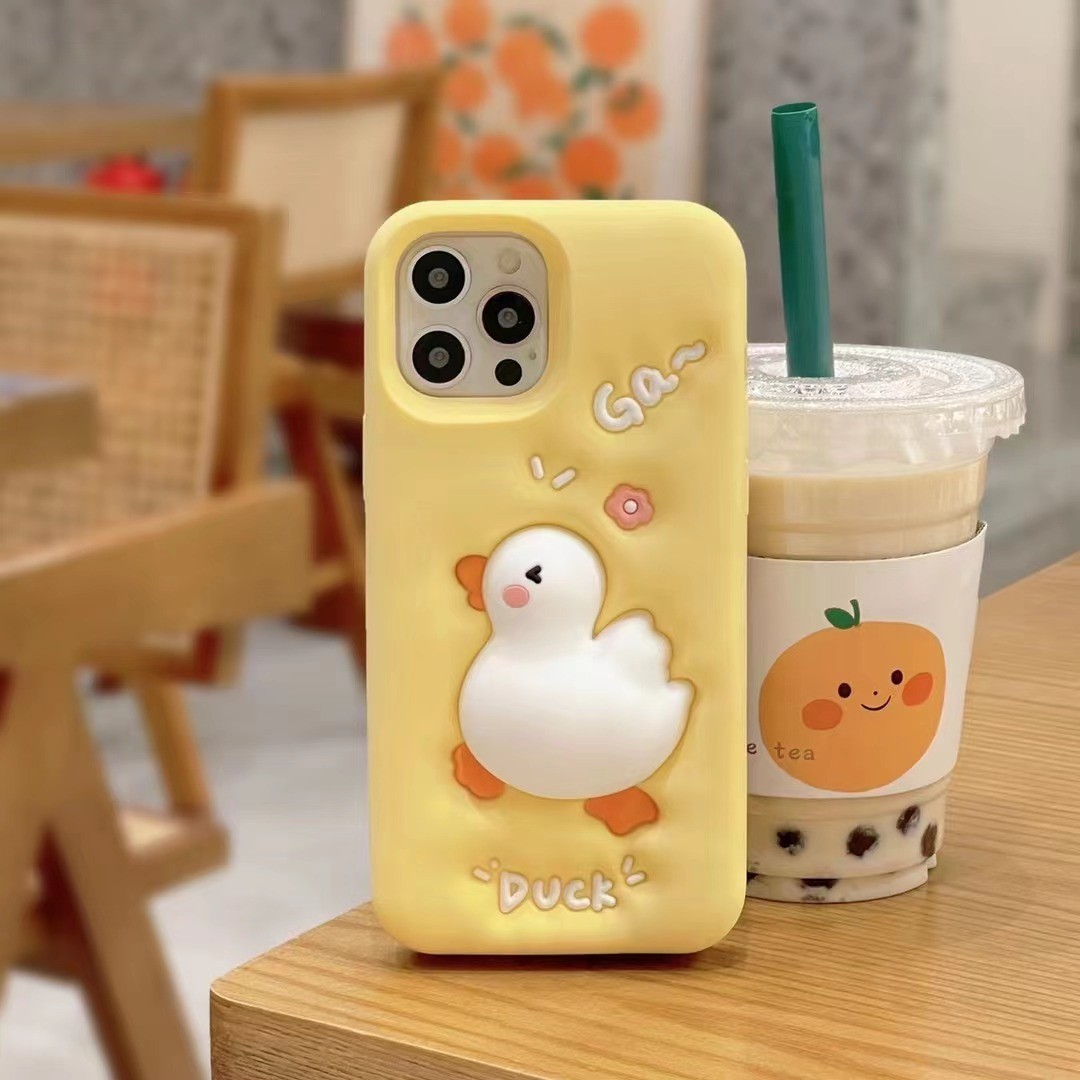 Fashion Personalized Decompression Duck Phone Case