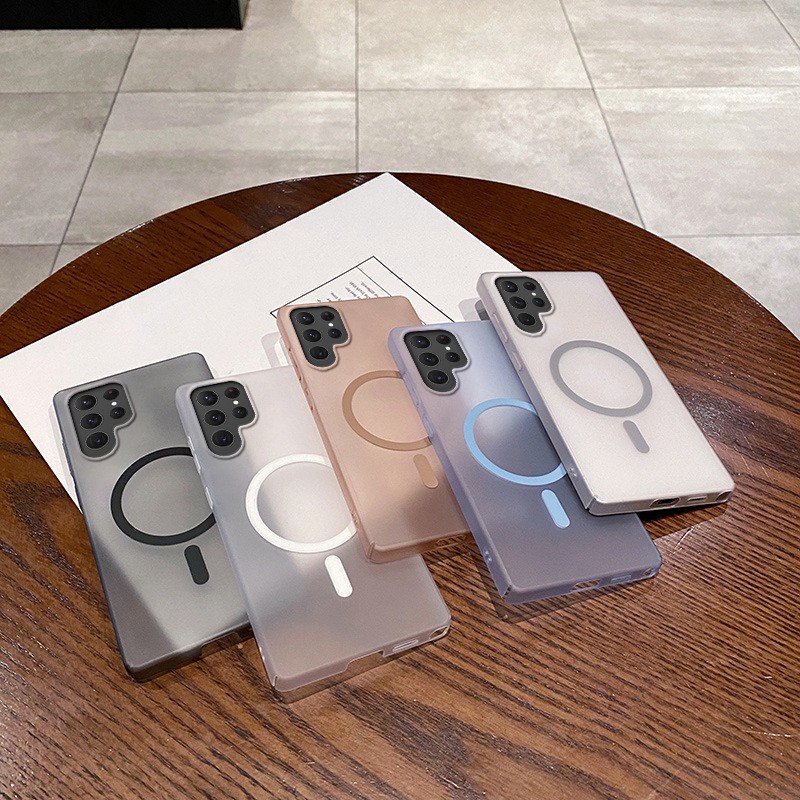 Frosted Pc Hard Shell Ice Fog Drop-resistant Magnetic Phone Case