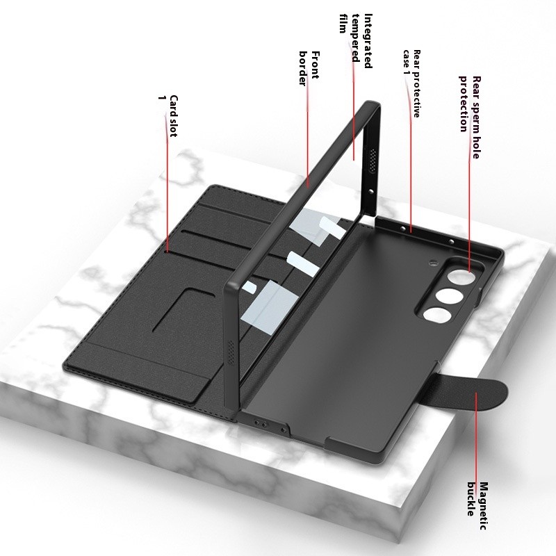 ZFold6 Folding Phone Case Flip Leather Case Phone Case