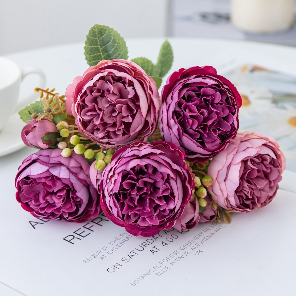 Peony Artificial Bouquet Home Decorative Fake Flower