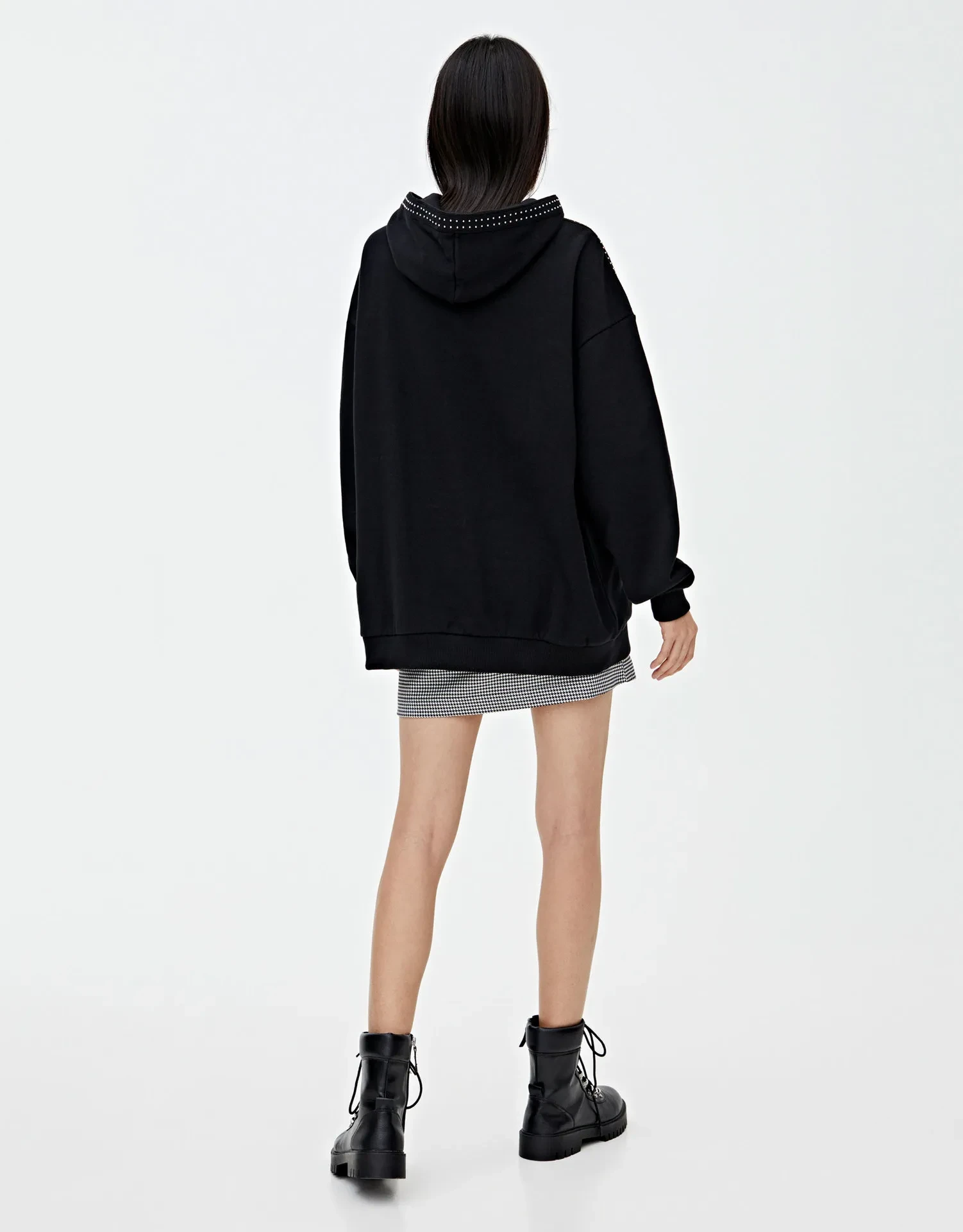 Black Sweatshirt With Roses