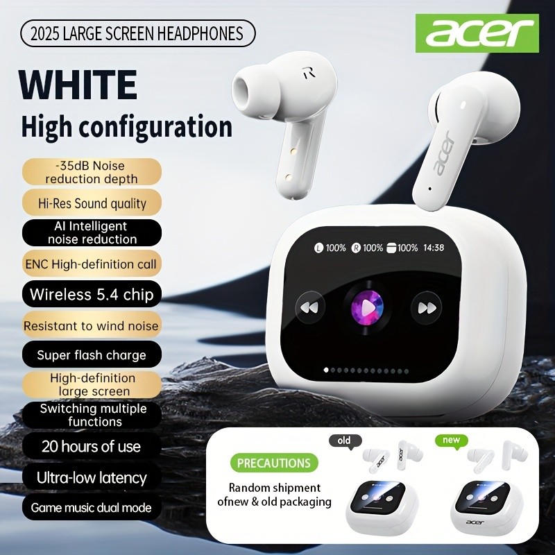 Acer OHR541 True Wireless Earbuds with LCD Touch Screen