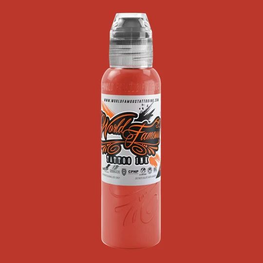 Dima NBK  Fire Red Set  World Famous Tattoo Ink  1 oz