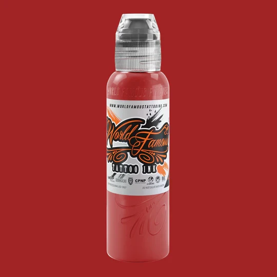 Dima NBK  Fire Red Set  World Famous Tattoo Ink  1 oz