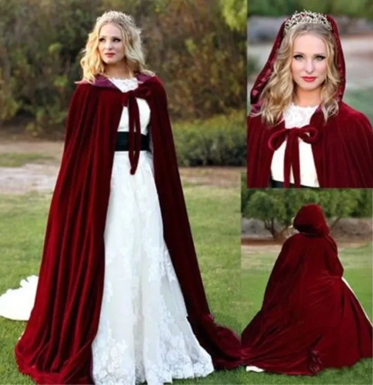 Velvet Hooded Cloak