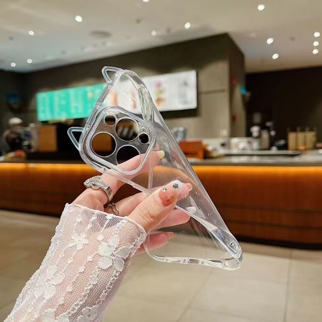 Transparent Cat Ears High Sense Phone Case