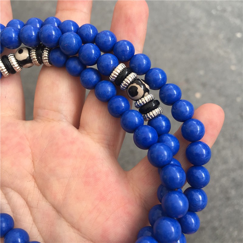 Lapis Lazuli Multi-circle With Tibet Beads 108 Bracelets