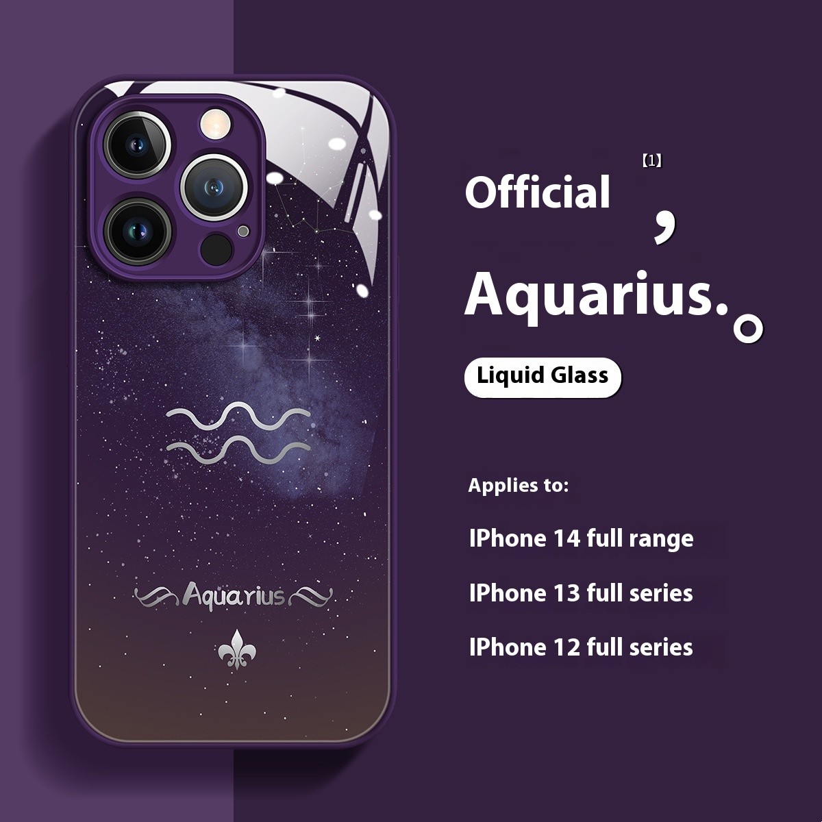 Constellation Symbol Phone Case Liquid Glass