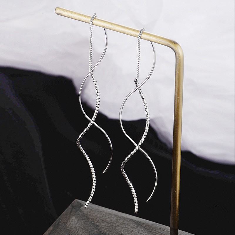Wave Earrings Women's Fashion Minority Design Simple