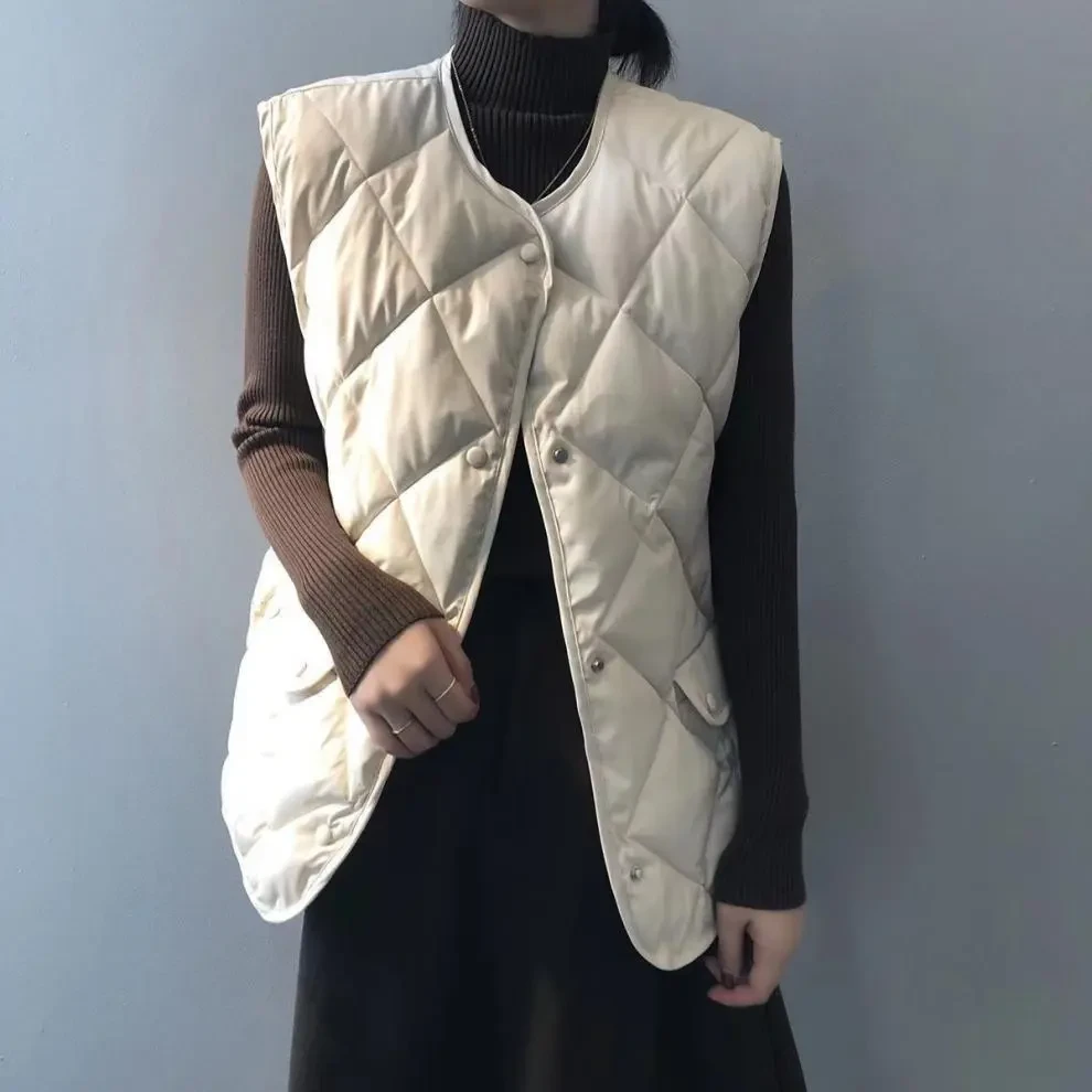 White Puffer Vest