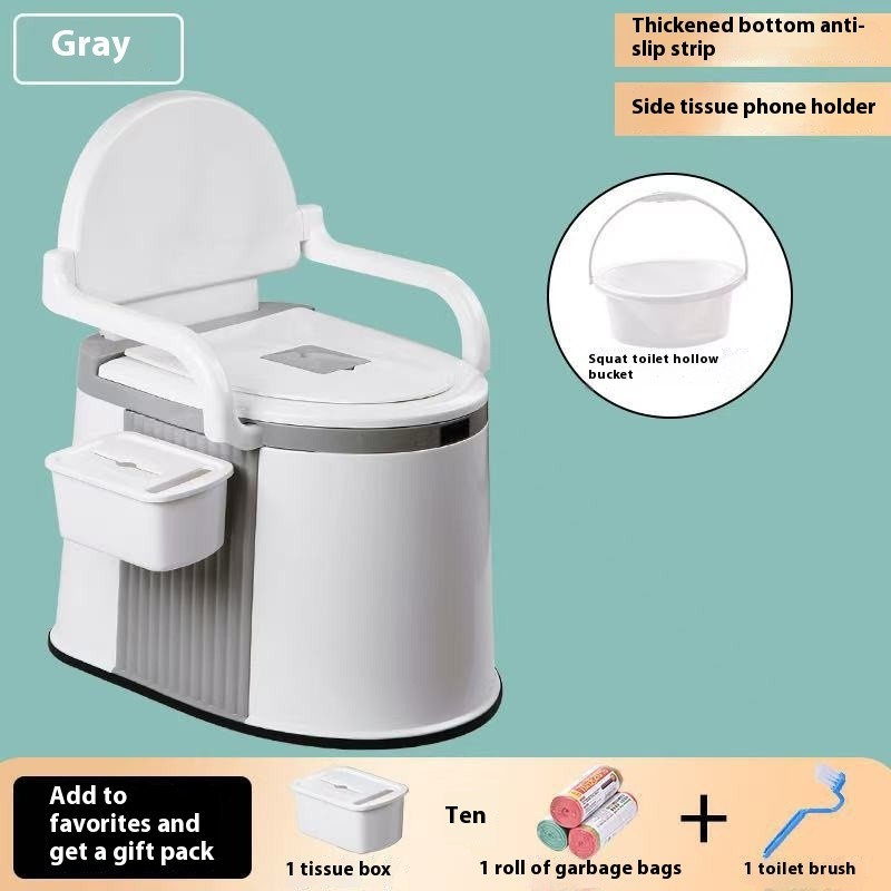 Portable Toilet For The Elderly Household Indoor Deodorant