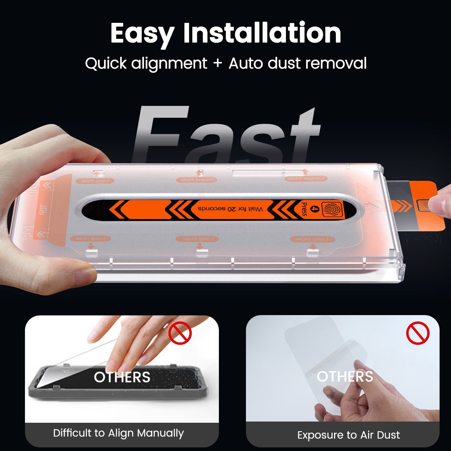 Applicable Dust-free Cabin Anti-peep Tempered Glass Film Dust-proof Anti-fall Film