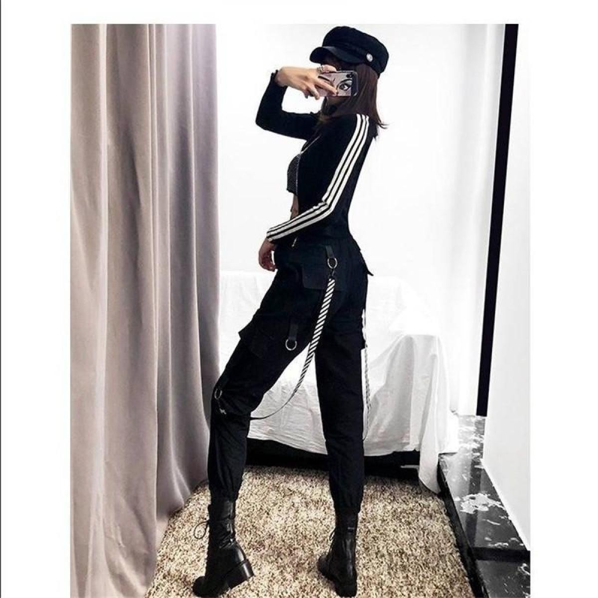 Womens Black Cargo Pants