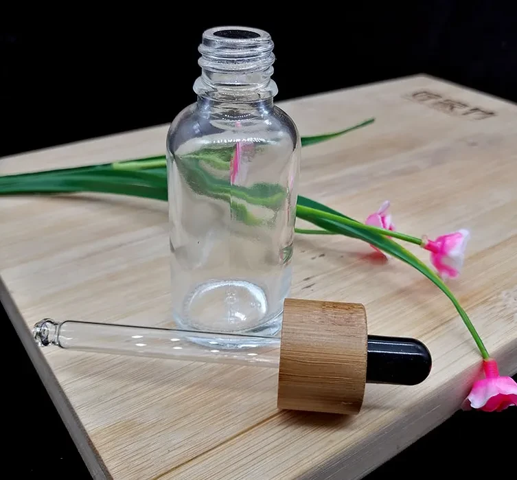 small glass dropper bottles