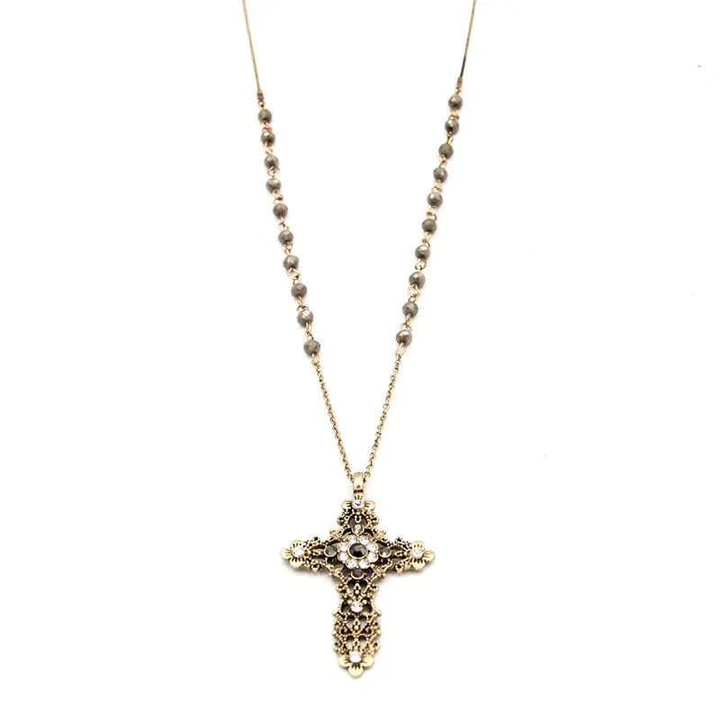 Long Cross Necklace