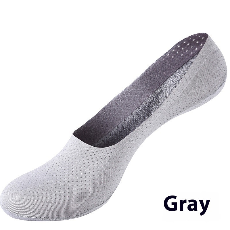 Ice Silk Breathable Invisible Boat Socks