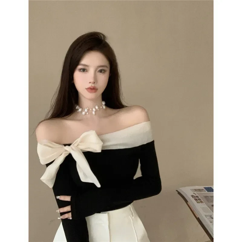 Off The Shoulder Tie Front Top