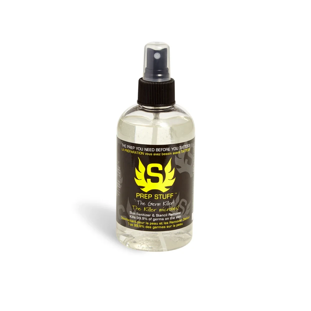 Prep Stuff  Skin Sanitizer and Tattoo Stencil Remover  8oz Bottle