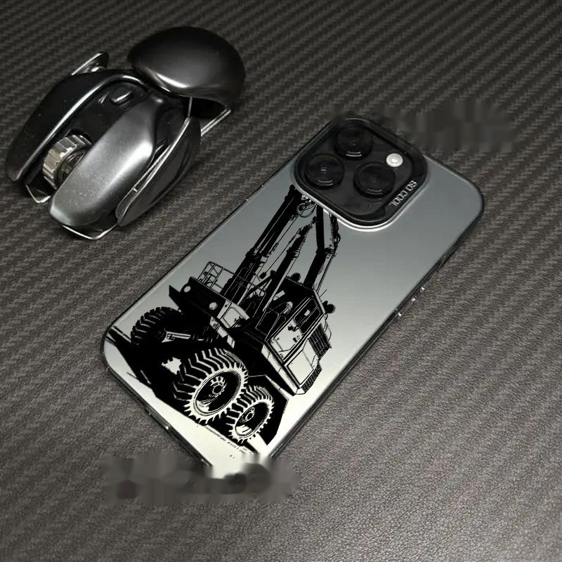 Excavator IPhone16Pro Phone Case Laser
