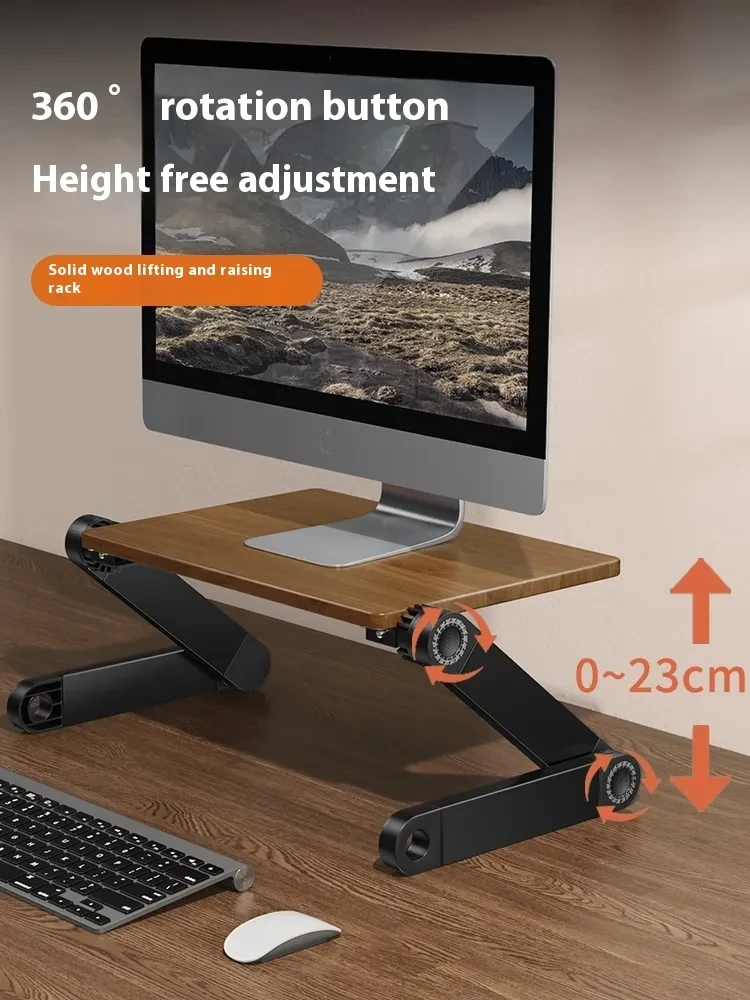 Desktop Monitor Elevated Rack Adjustable Base