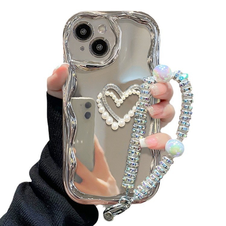 Suitable For 15 Phone Case IPhone14promax Three-dimensional Pearls