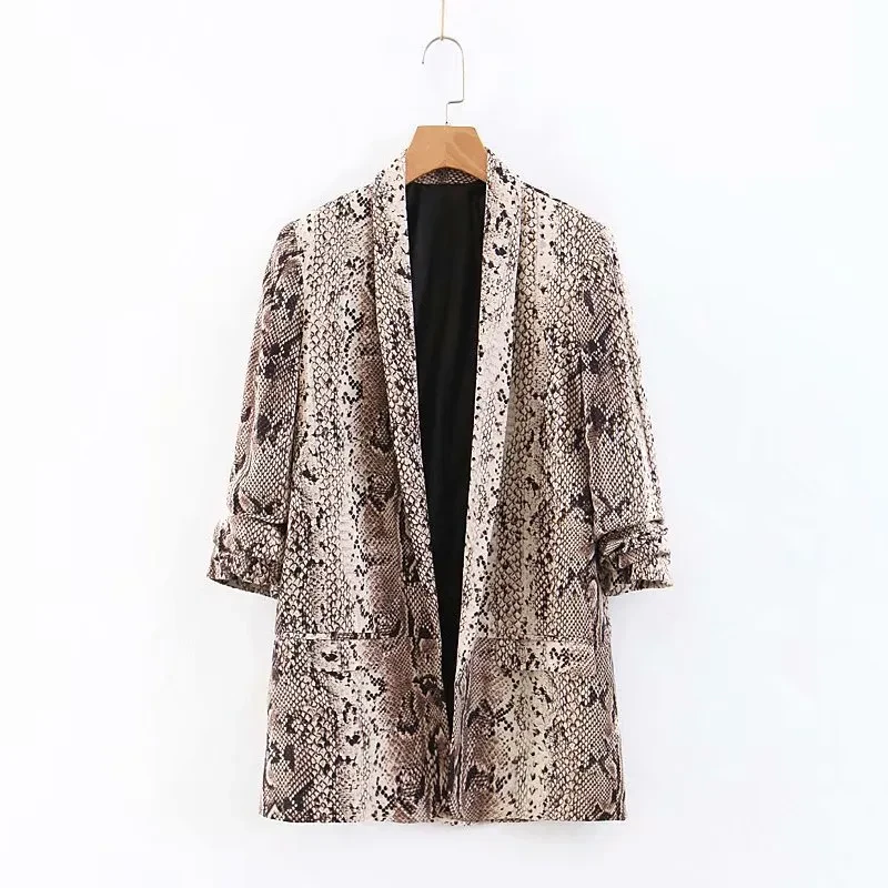 Snake Print Top Plus Size