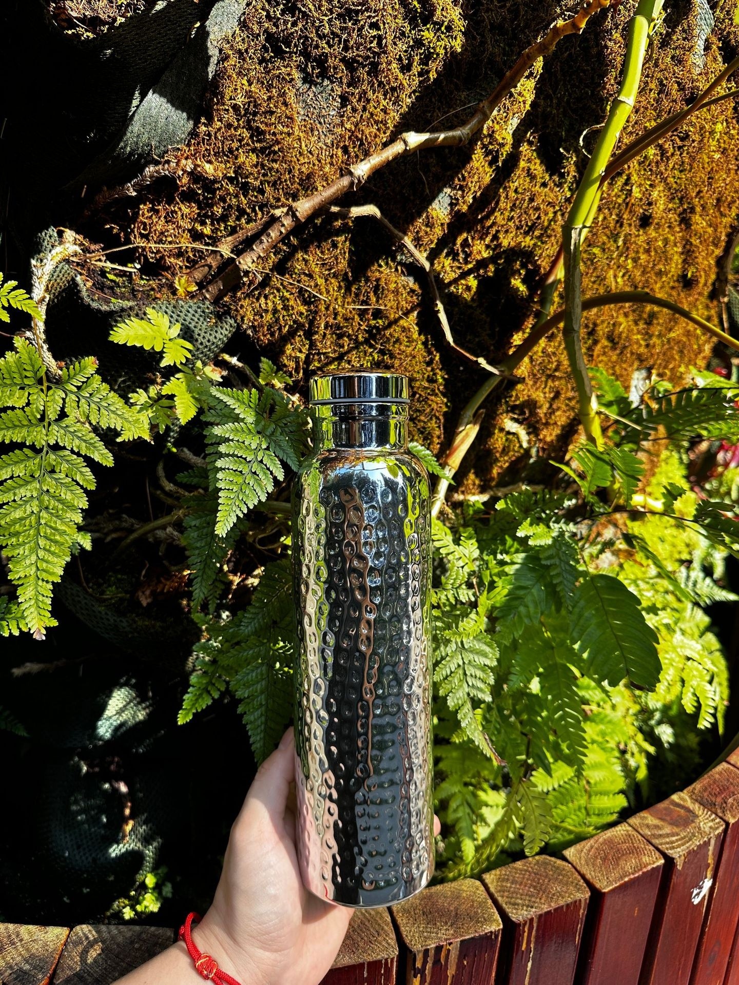 Electroplating Copper Vacuum Cup Double-layer Vacuum Concave-convex Water Cup