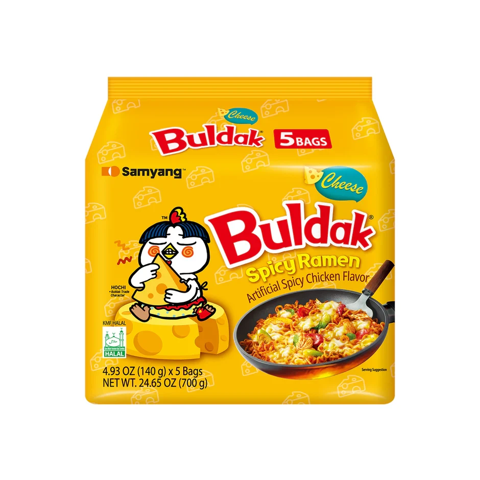 Buldak Hot Chicken Cheese Ramen 5's x 140g