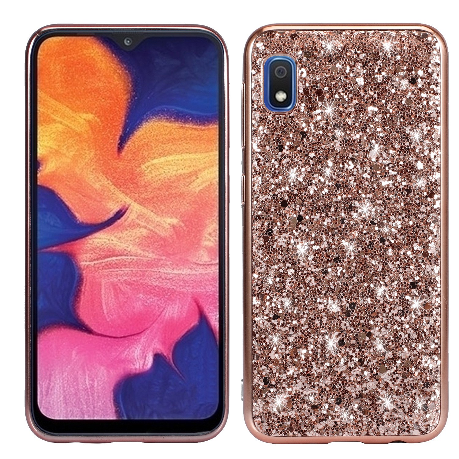 Suitable For S20 Plus Glitter Paste Leather Phone Case