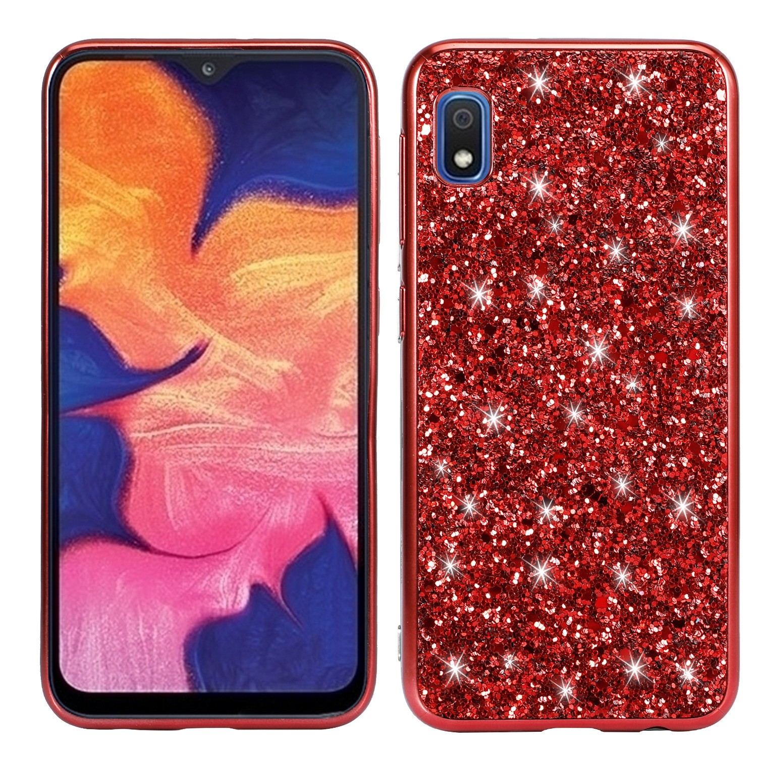Suitable For S20 Plus Glitter Paste Leather Phone Case