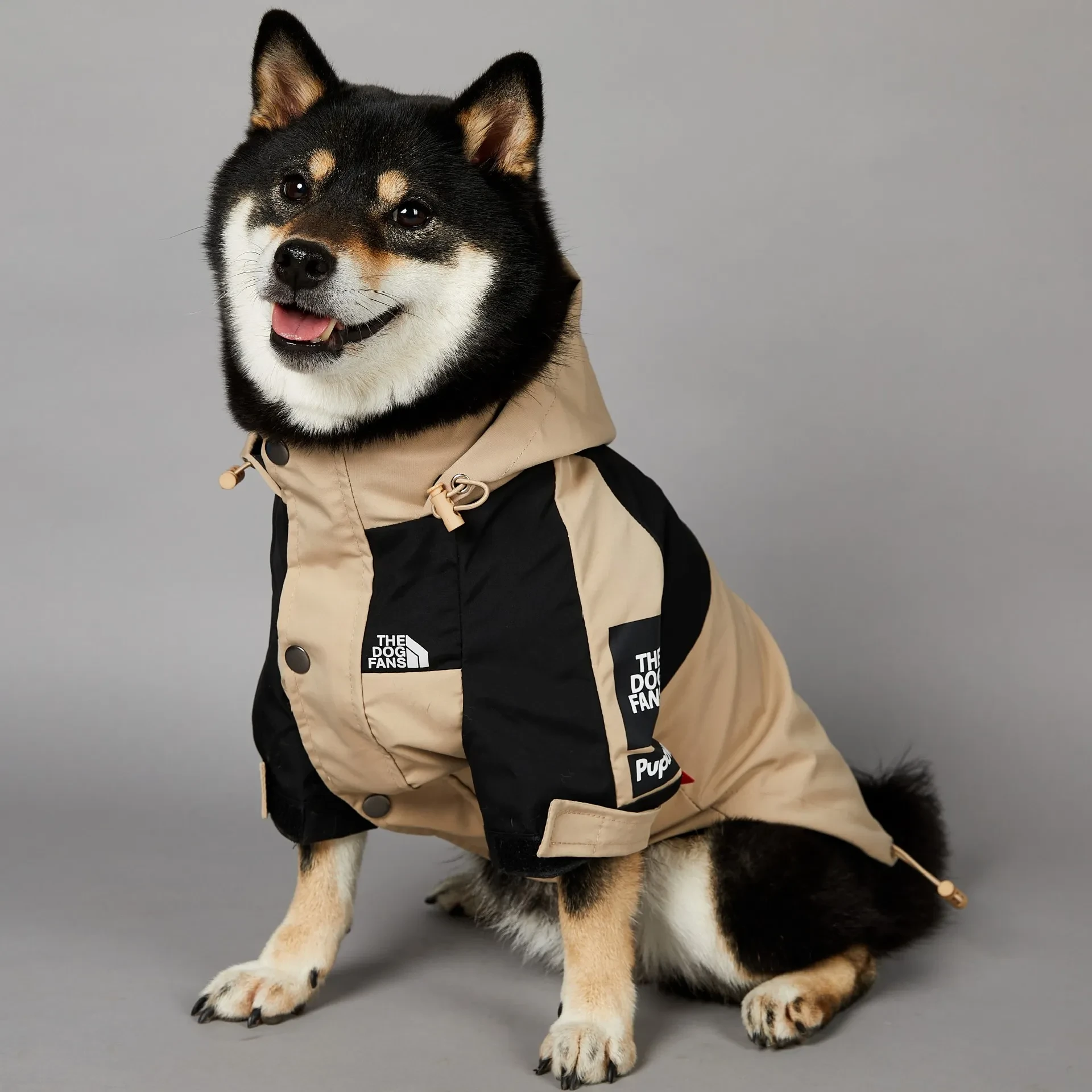Khaki Dog Pet Shell Jacket
