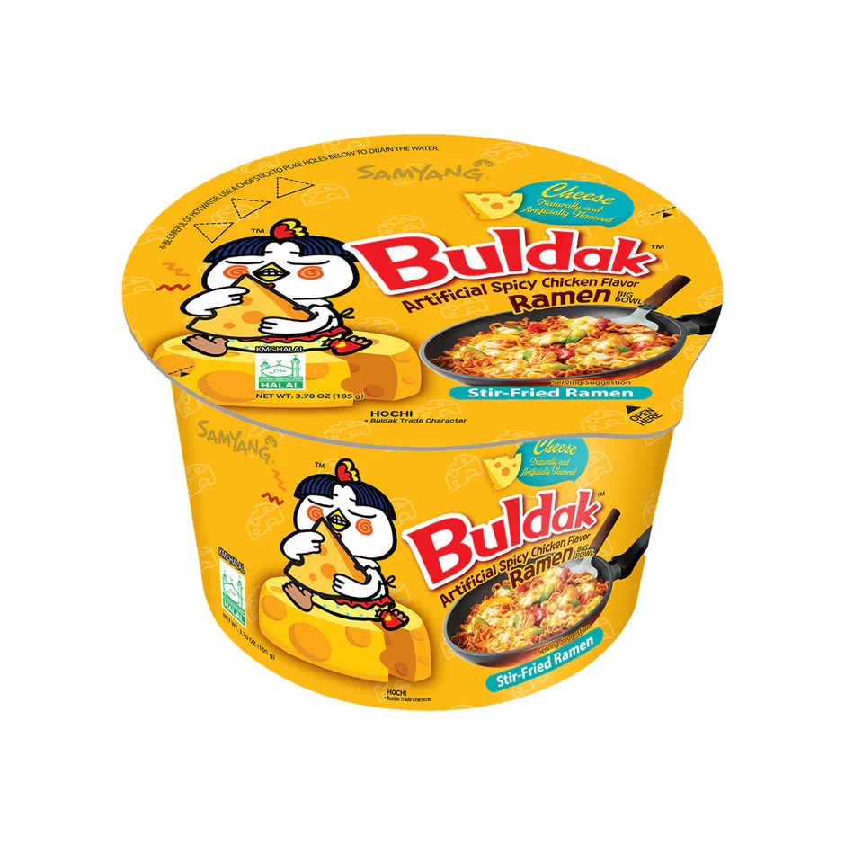 Buldak Hot Chicken Cheese Ramen Big Bowl 105g