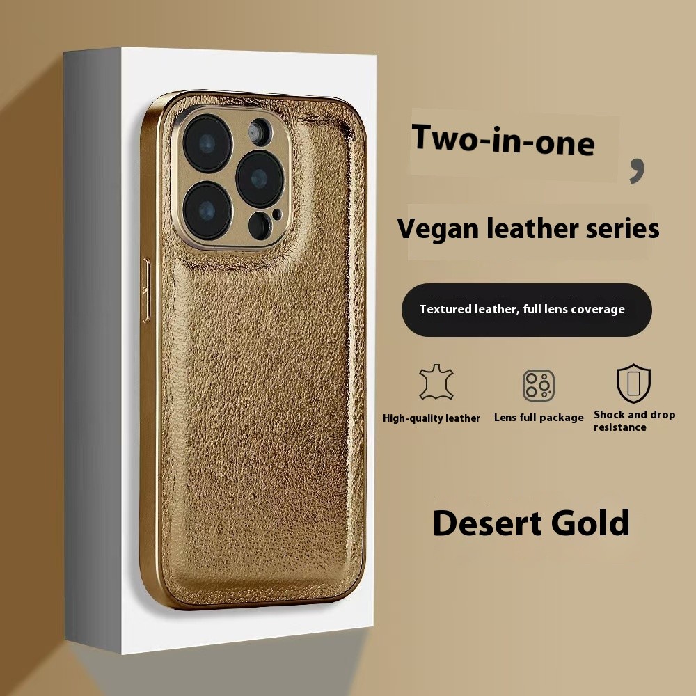 Suitable For 16pm Lychee Pattern Phone Case Niche Advanced Sense