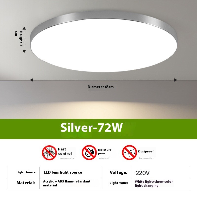 Household Led Ceiling Ultra-thin Round Room Light