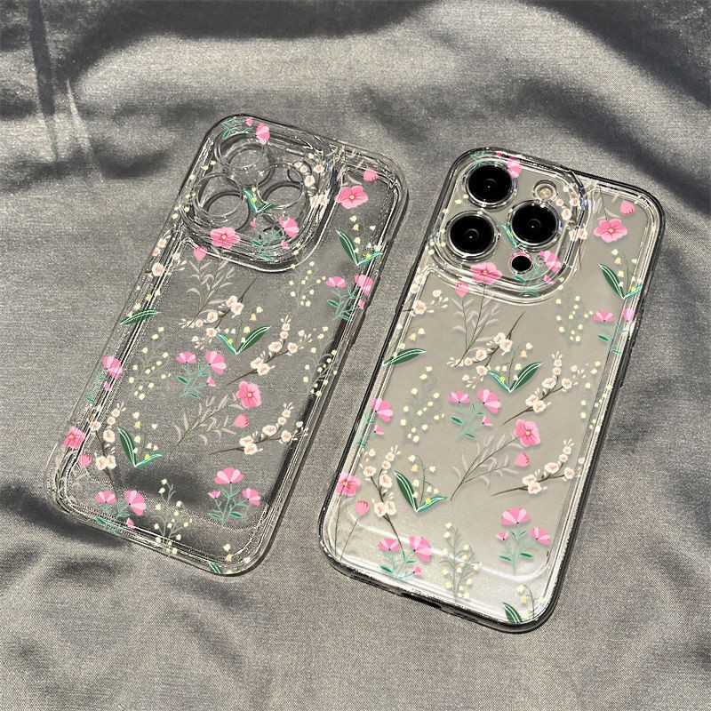 Small Floral Simple Silicone Phone Case