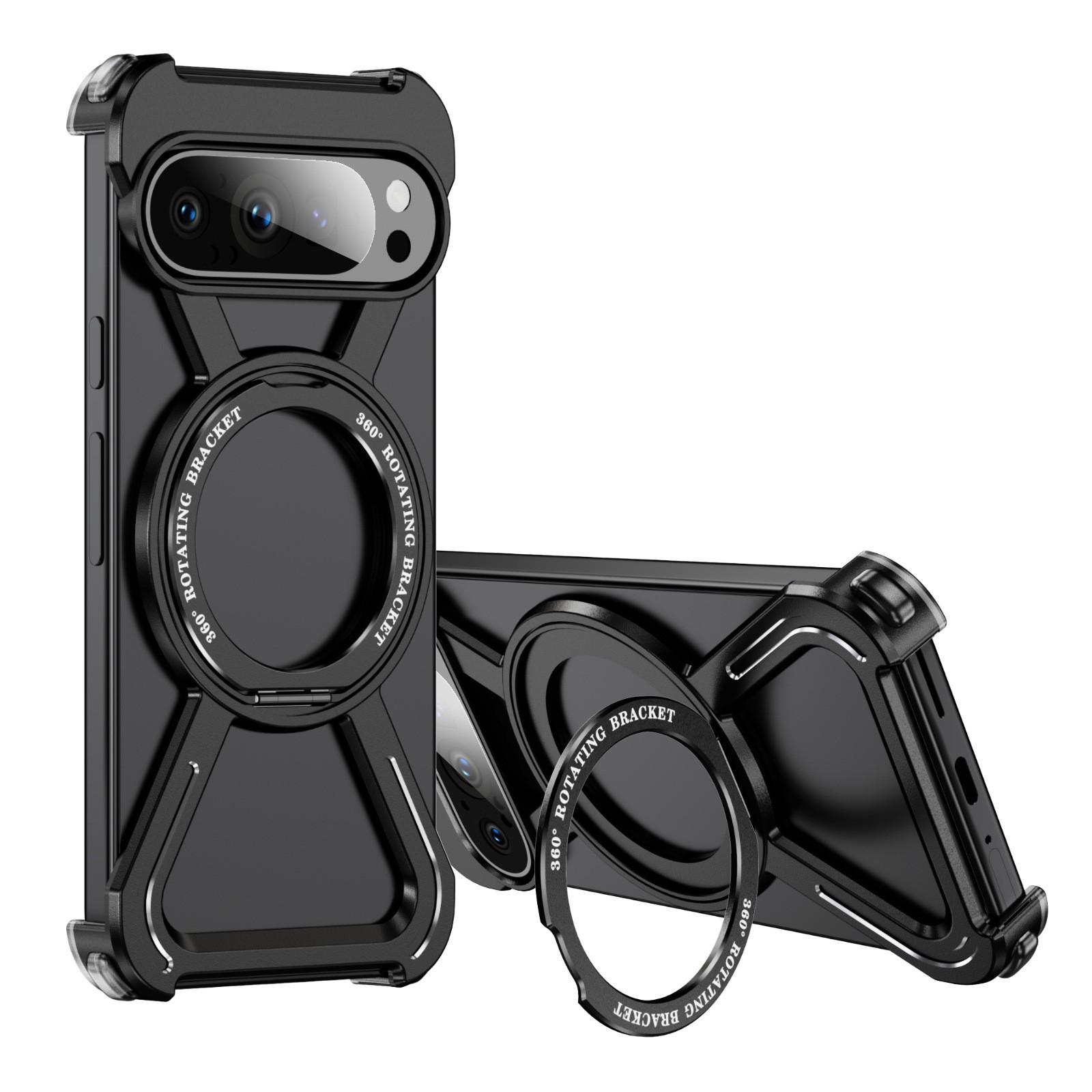 Fashion Personality Magnetic Rotating Bracket Phone Case