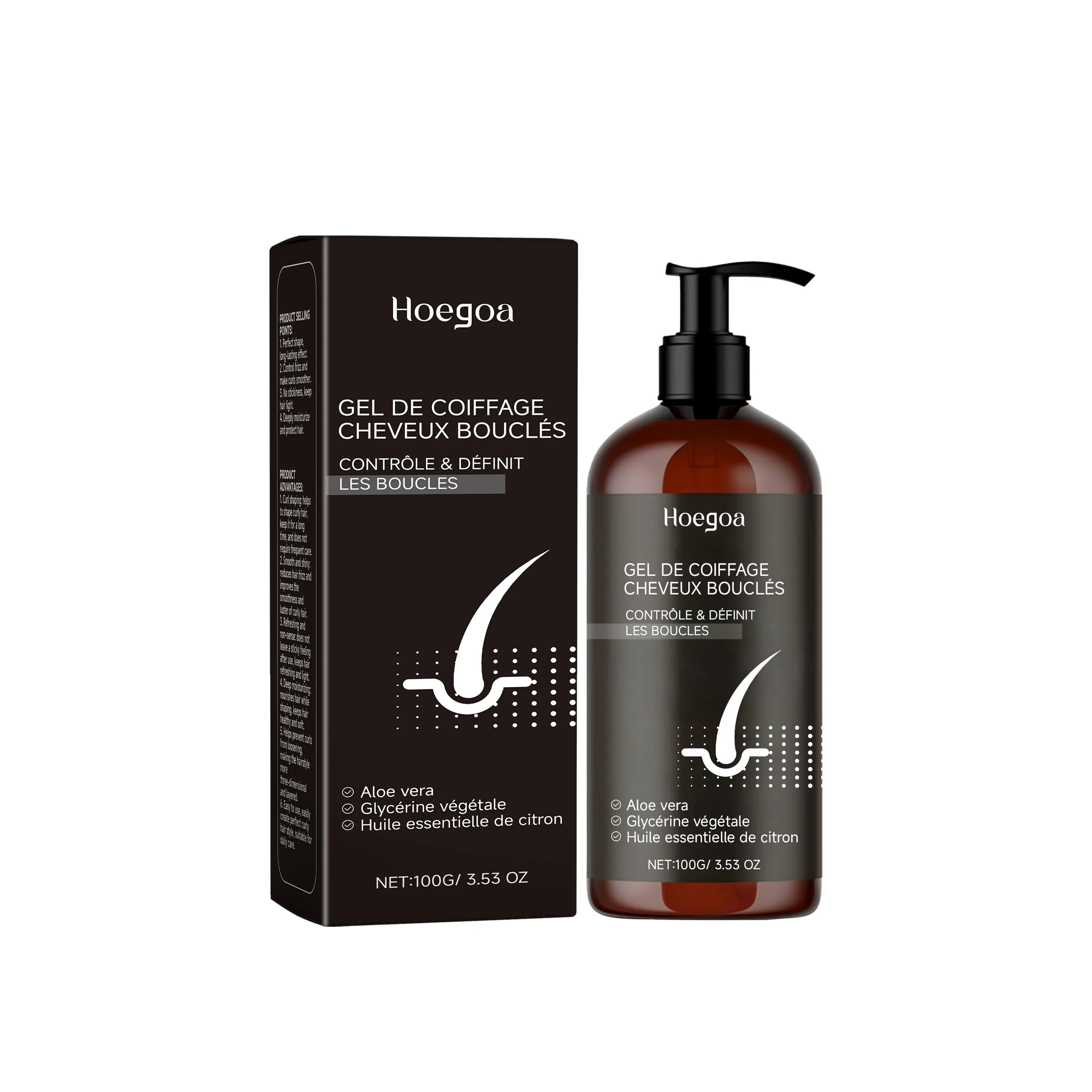 HOEGOA Smooth Styling Gel For Curly Hair