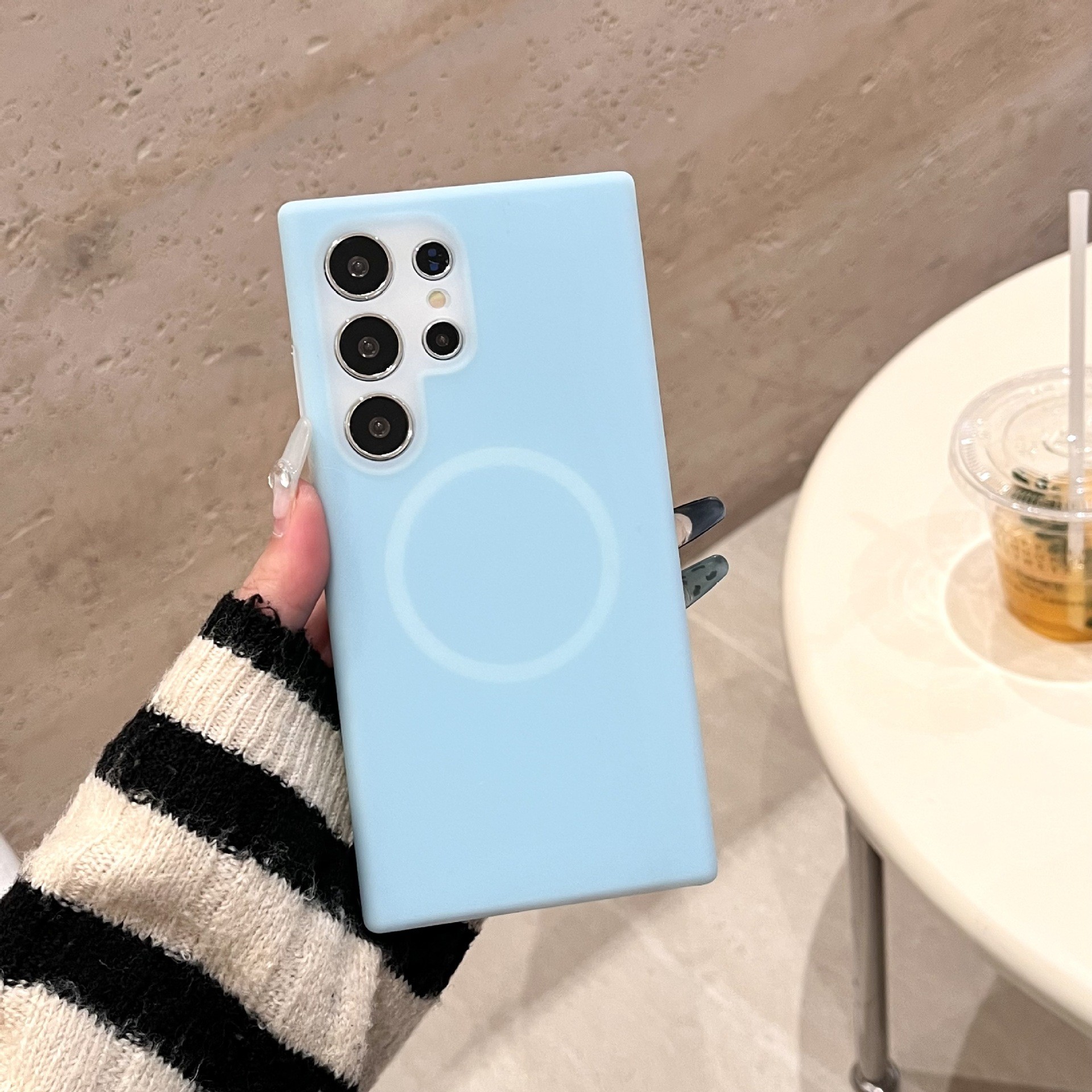 Jelly Magnetic Phone Case Simple Skin Feeling