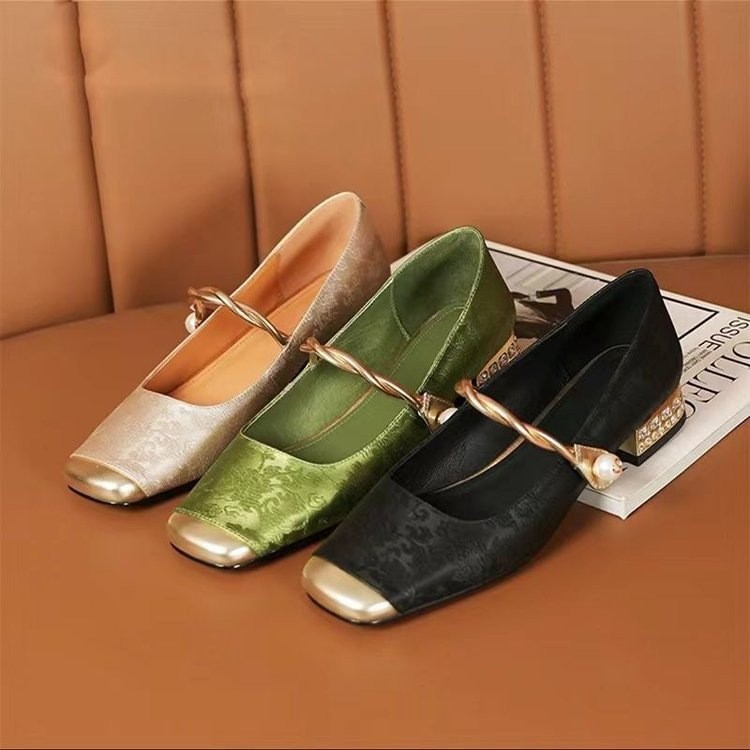 Spring And Summer New Retro Easy Matching French Low-cut Shoes