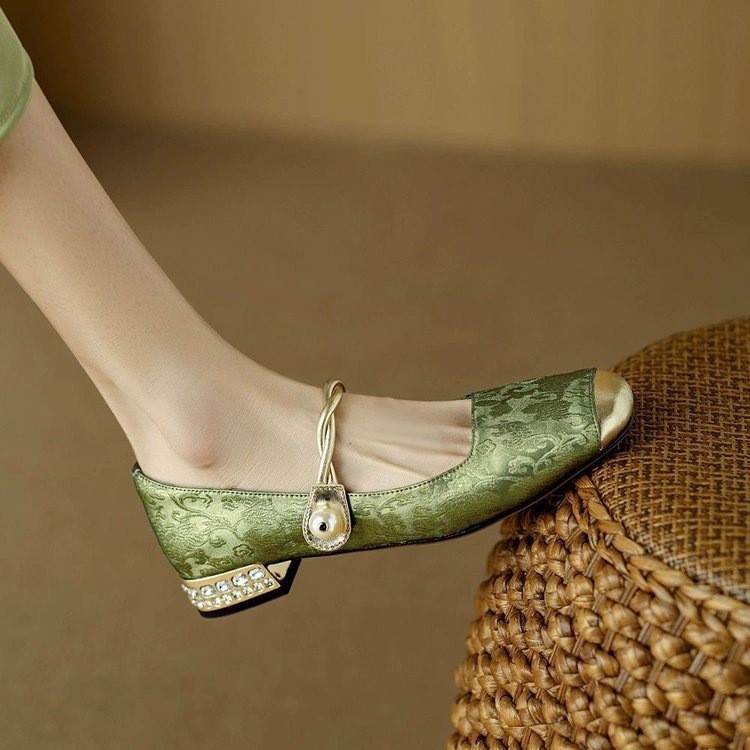 Spring And Summer New Retro Easy Matching French Low-cut Shoes