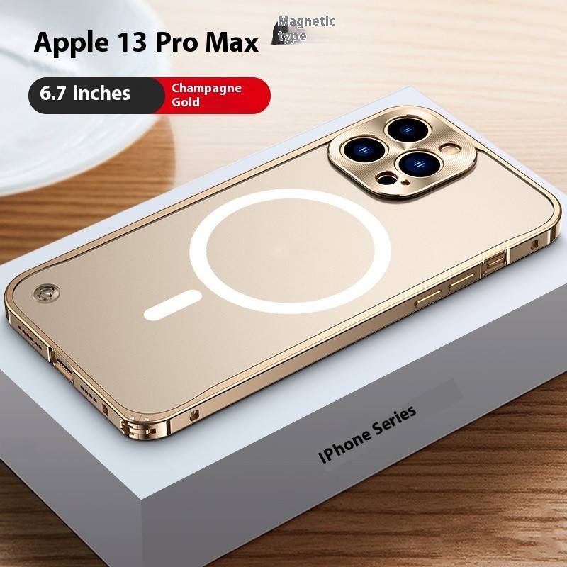 Mobile Phone Case With Seahorse Buckle And Metal Frame To Prevent Falling