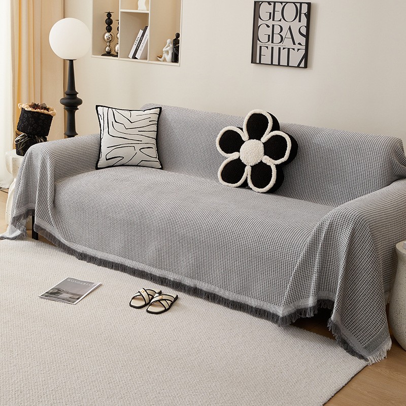 Sofa Towel Full Cover Cloth Ins Cream Style Cotton Yarn Camping Rugs Sofa Cushion Cover Towel