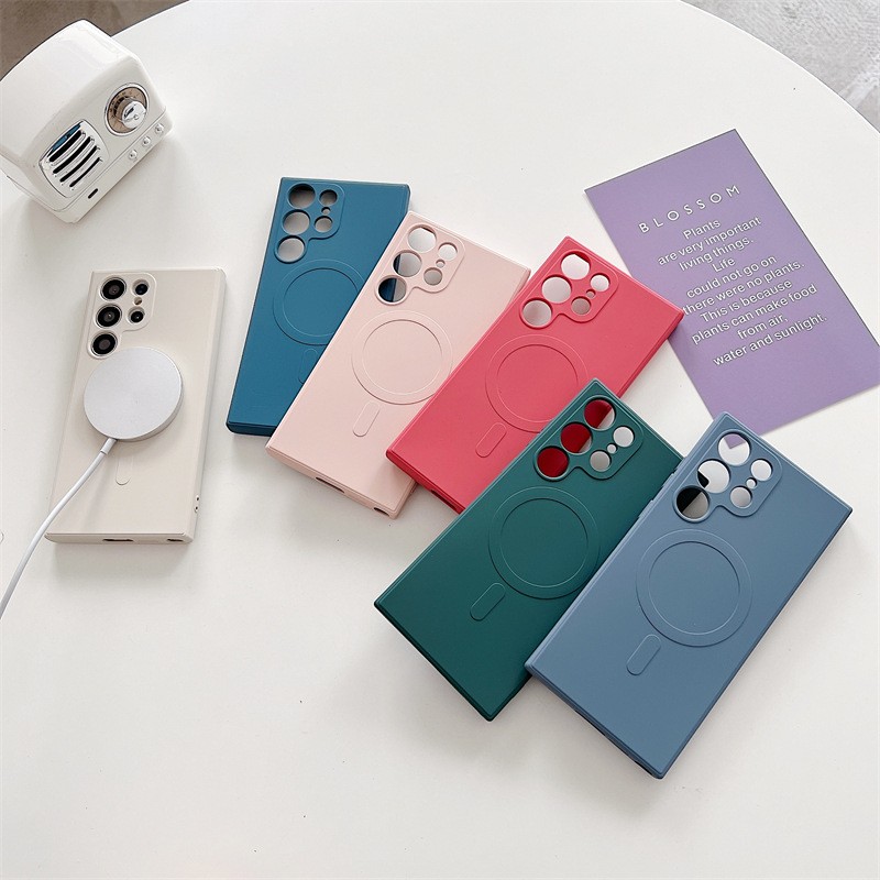 S23ultra Magnetic Phone Case Fine Hole