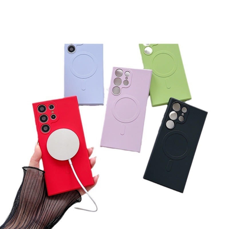 S23ultra Magnetic Phone Case Fine Hole