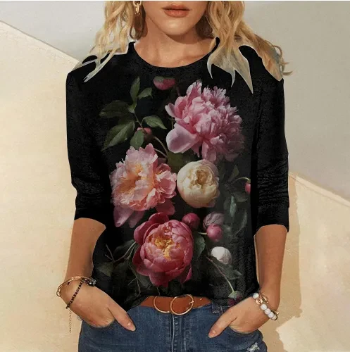 hibiscus shirt womens
