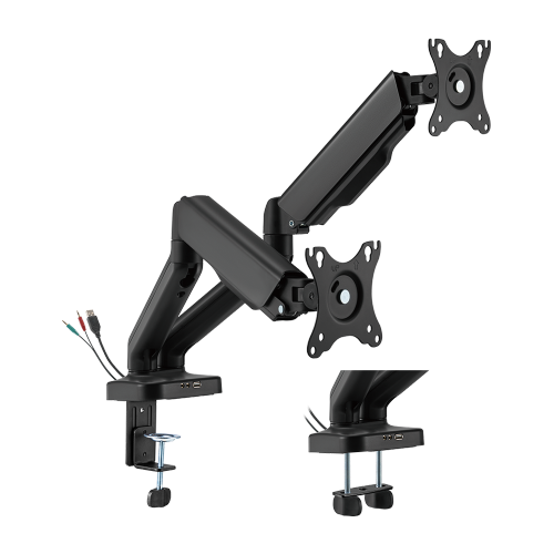 BRATECK Elegant Dual 17"-32" Counter Balance Monitor Desk Mount