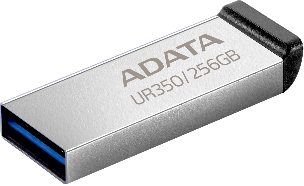 ADATA UR350 USB3.2 256GB Flash Drive Nickel/Black