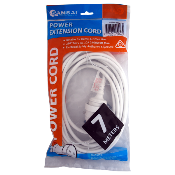 Sansai Power Extension Lead - 7 Meter