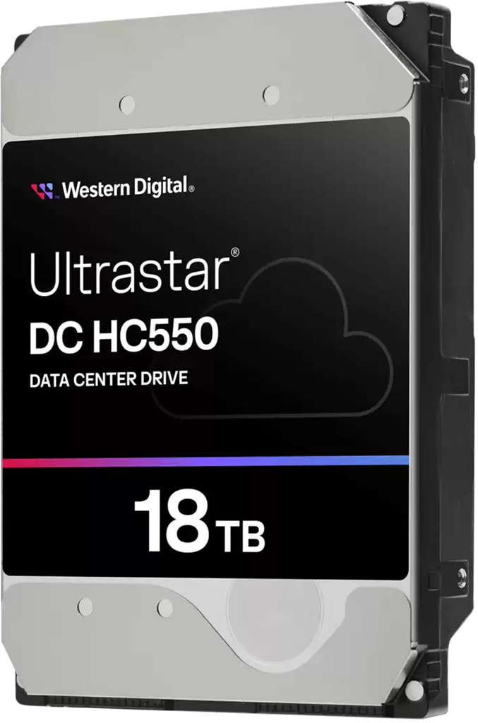 WD Ultrastar DC HC550 SATA 3.5" 7200RPM 512MB 18TB NAS HDD